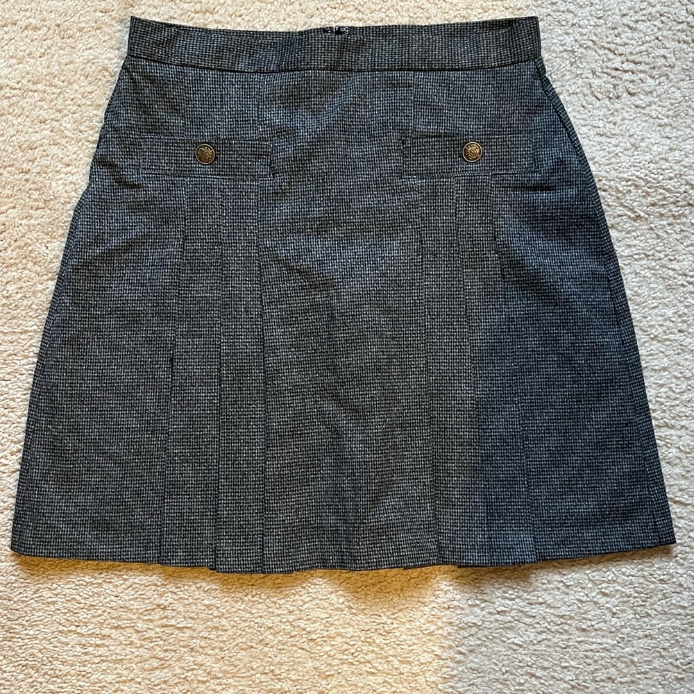 LOFT Charcoal A-Line Skirt